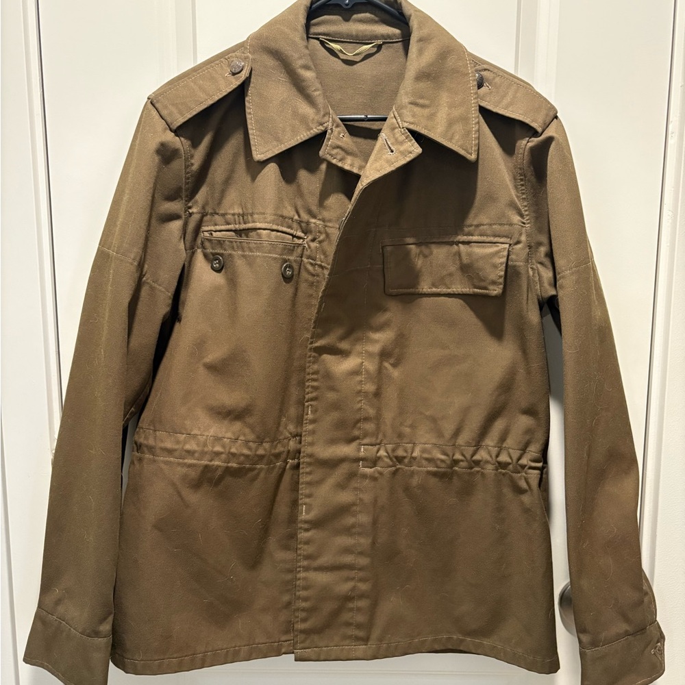 Vintage Men's Brown Military Style Jacket